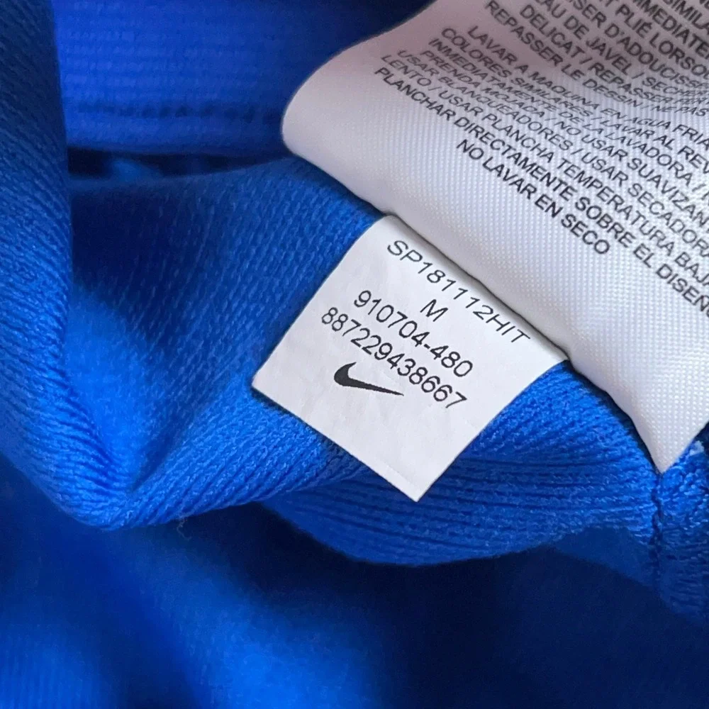 Nike Shorts Mens Medium Blue Gym Athletic Swoosh Logo Dri-FIT Basketball Sport